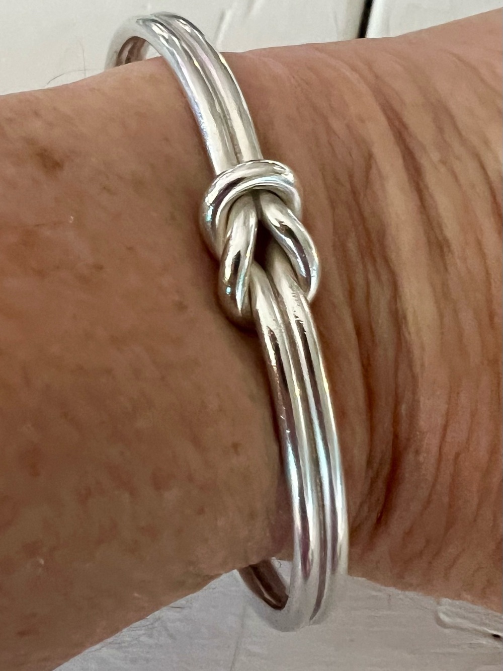 Retired James Avery Sterling Silver Lover’s Knot Cuff Bracelet – 925